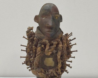 African Nail Fetish Songye Tribe DRC