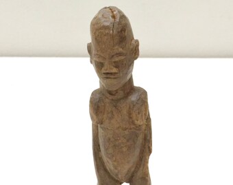 African Lobi Tribe Wood Female Fetish Statue Burkina Faso