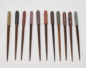 Hair Sticks Indonesian Assorted Wood Beaded Hair Sticks