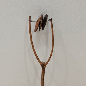 African Fork Sistrum Shaker Rattle Gourd Cap Kamba