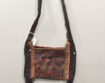 Shoulder Bag Purse Hmong Hill Tribe Embroidered Shoulder Bag