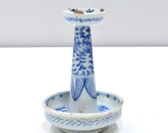 Chinese Blue and White Porcelain Oil Lamp