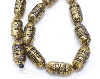 Beads India Brass Oval Beads 30mm