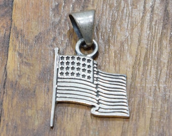 Pendant Sterling Silver Waving Patriarch Flag Pendant