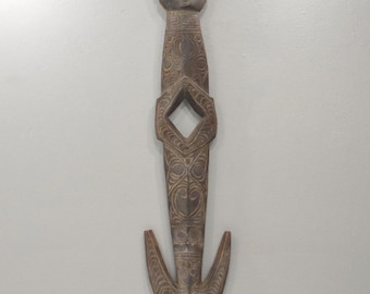 Papua New Guinea Iatmul Savi Ancestor Food Hook Mask