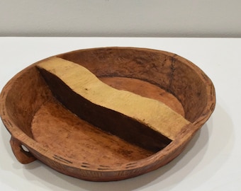 Ethiopian Gurage Wood Meat Cutting Bowl