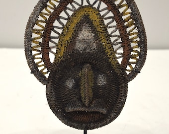 Papua new Guinea Mask AbelamTribe Yam Woven Harvest Mask