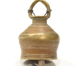 Bronze Bell India Religious Decorative Ceremonial Bell