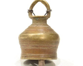 Bronze Bell India Religious Decorative Ceremonial Bell