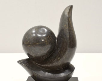 African Carved Abstract Sculpture Zimbabwe