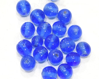 Beads Czechoslovakian Light Blue Round Beads 12mm