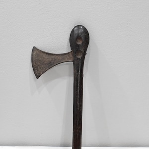 African Kuba Ceremonial Wood Axe DRC