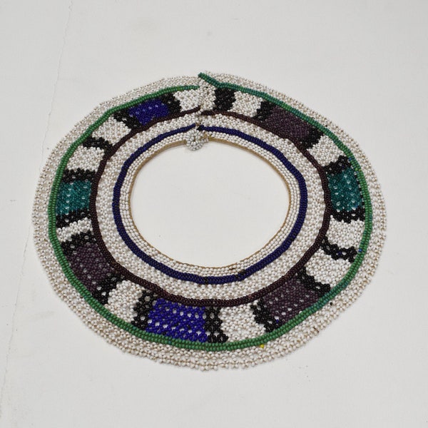 African Ndebele Tribe Colorful Beaded Collar RSA