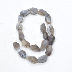Bead Agate Faceted Nugget Botswana