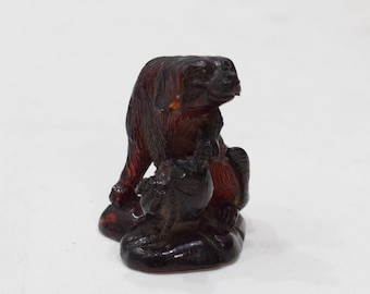 Statue Carved Resin Zodiac Dog