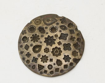 Kuchi Jewelry Stamp Die Mold Vintage Bronze