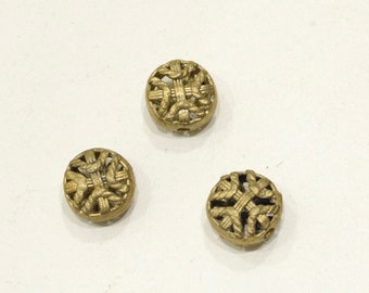Beads African Brass Round Cage Beads