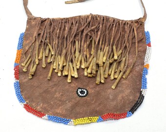 African Bushmen Apron Female Hide Beaded Apron