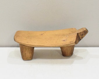 African Stool Lobi Wood Vintage Stool Burkina Faso