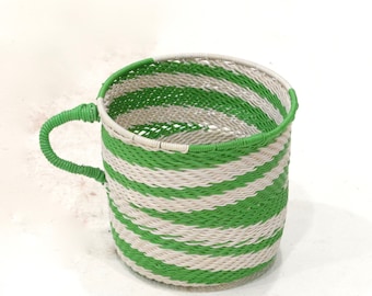 Basket African Zulu Telephone Wire Cup RSA