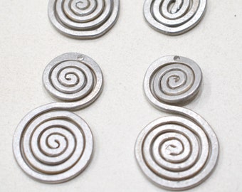 Beads Old Masai/Turkana Aluminum Pendants 40mm