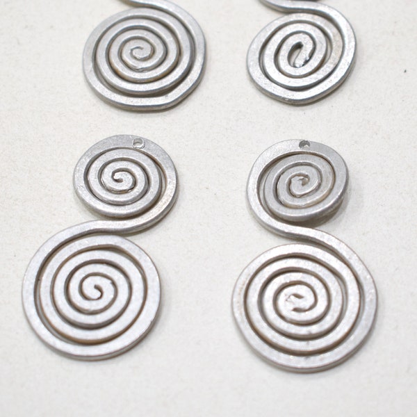 Beads Old Masai/Turkana Aluminum Pendants 40mm