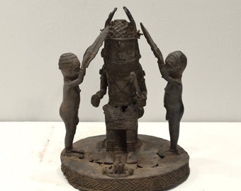 African Benin Old Bronze Sculpture