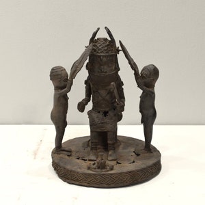 African Benin Old Bronze Sculpture