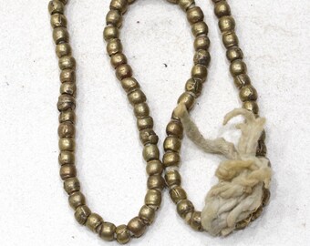 Beads Ethiopian Old Brass Round Beads 7mm