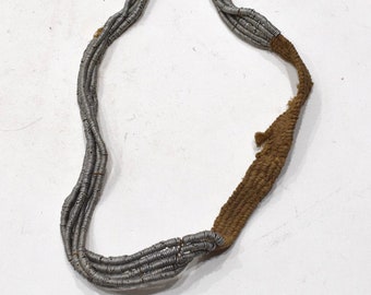 African Old Silver Heishi Kamba Tribal Belt Kenya