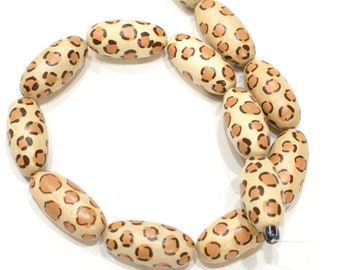 Beads Philippine Painted Wood Giraffe Beads