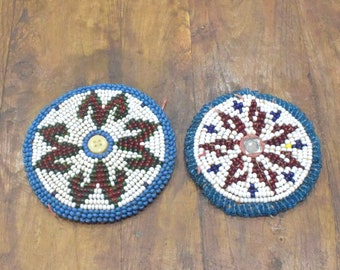 Middle Eastern Beaded Banjara Medallion Pairs