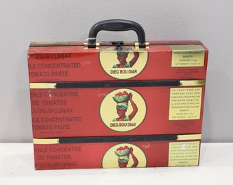 African Recycled Tin Can Briefcase Senegal