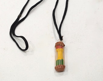 African Talking Drum Necklace Mali