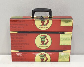 African Recycled Tin Can Briefcase Senegal