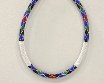 African Zulu Beaded Necklace South Africa