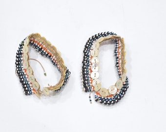 African Old Beaded Xhosa Dance Anklets RSA
