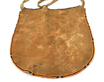 African Bushmen Apron Female Hide Beaded Apron