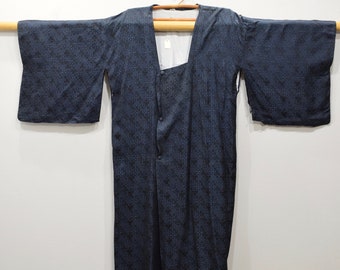 Kimono Japanese Navy Button Kimono