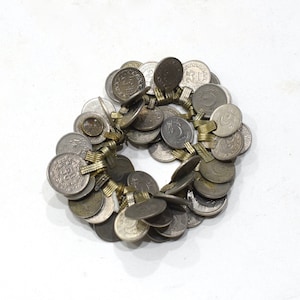 Kuchi Silver Coins Middle Eastern Belly Dancing 50 Lot