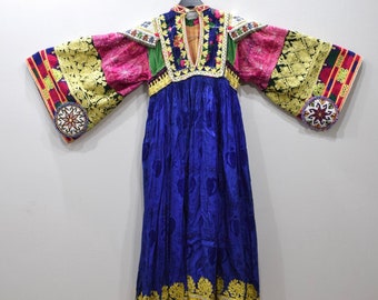 Dress Vintage Afghani Kutchi Handmade Beaded Dress