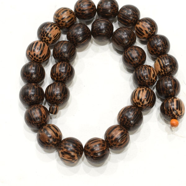 Beads Philippine Dark Palmwood Round Beads