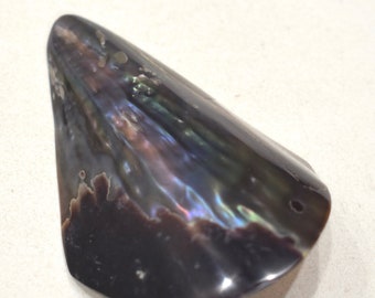 Beads Philippine Black Pen Shell Pendants 4.5"
