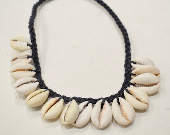 African Cowrie Shell Choker 14" or Anklet 12"