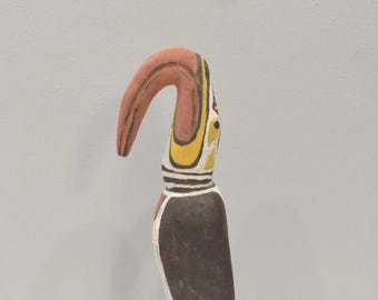 Papua New Guinea Sabut Bird Wood Statue Latmul