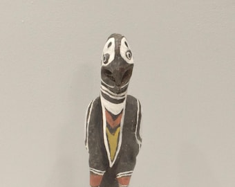 Papua New Guinea Sabut Bird Wood Statue Latmul