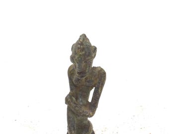 African  Metal Dogon Man Statue Mali
