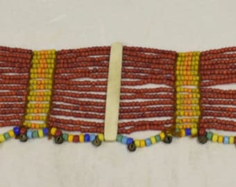 Beaded Belt Sash Womans Naga Konyak Belt