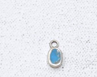 Sterling Silver & Turquoise Indian Charm Pendant