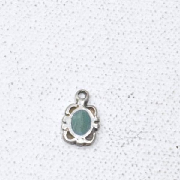 Sterling Silver & Turquoise Indian Charm Pendant